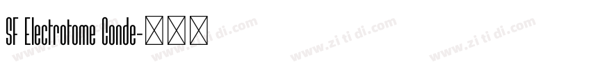 SF Electrotome Conde字体转换